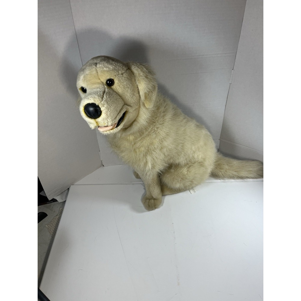 E&J Classic Golden Retriever Dog Plush Stuffed Animal 21" Realistic Sitting